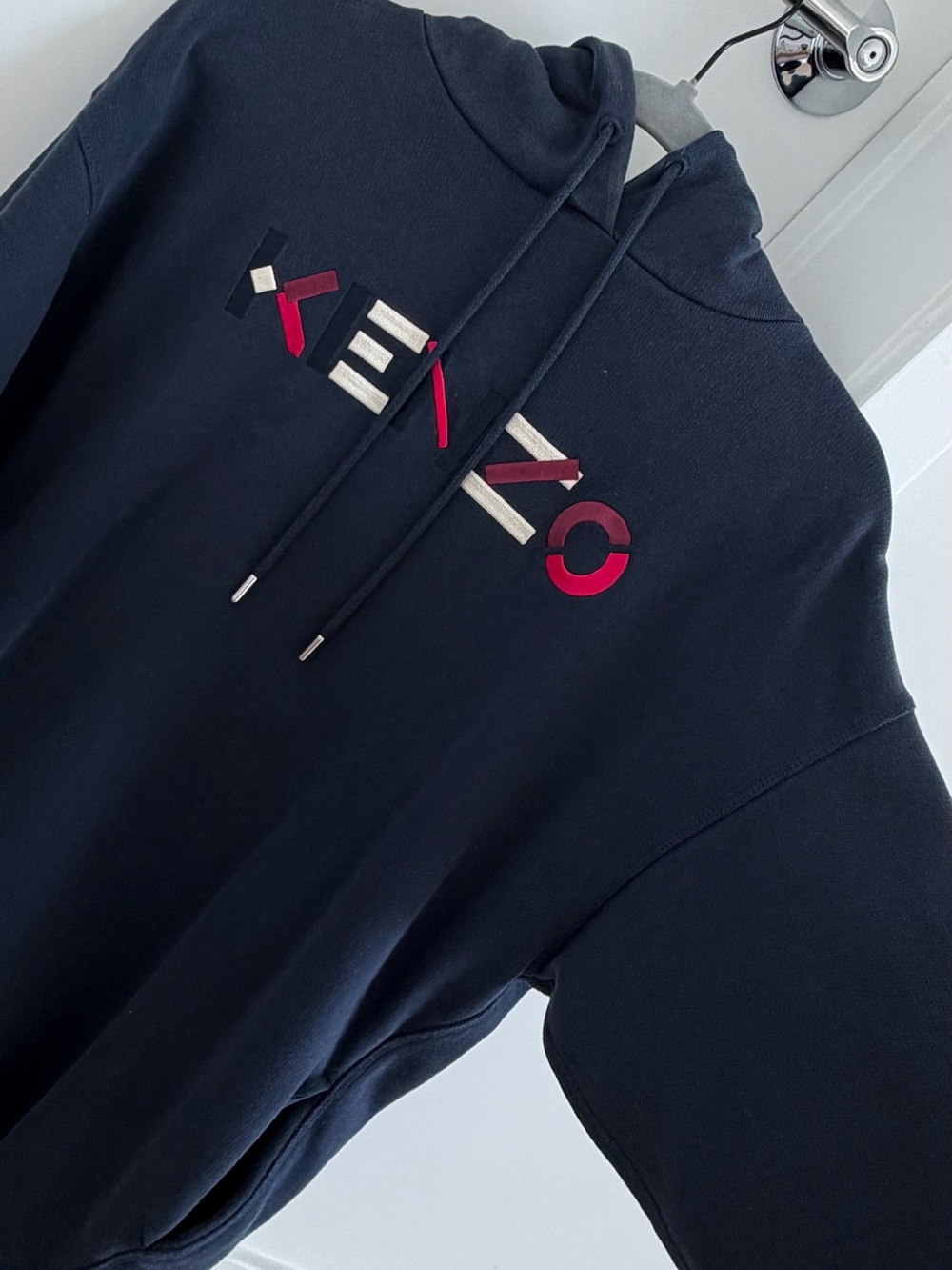 Kenzo logo-embroidered sweatshirt dress
Navy blue